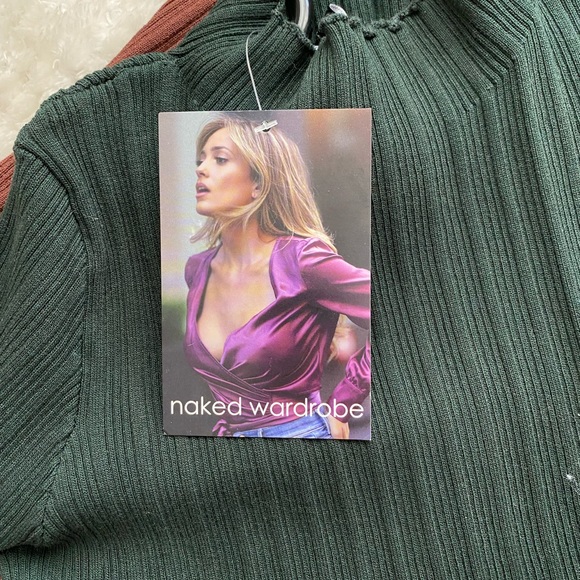 Naked wardrobe ribbed mock neck dresses - Picture 5 of 6